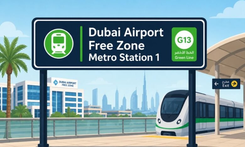 Dubai Airport Free Zone Metro Station 1