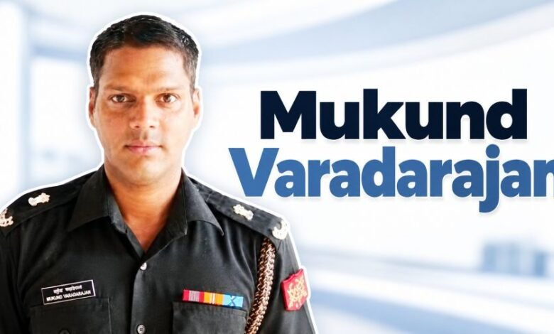 Mukund Varadarajan Army Officwe